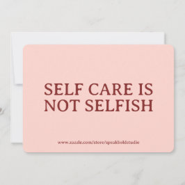 Custom Self-Love & Mental Health Reminder Card Set Julkort
