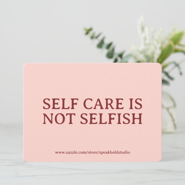 Custom Self-Love & Mental Health Reminder Card Set Julkort (Stående Fram)