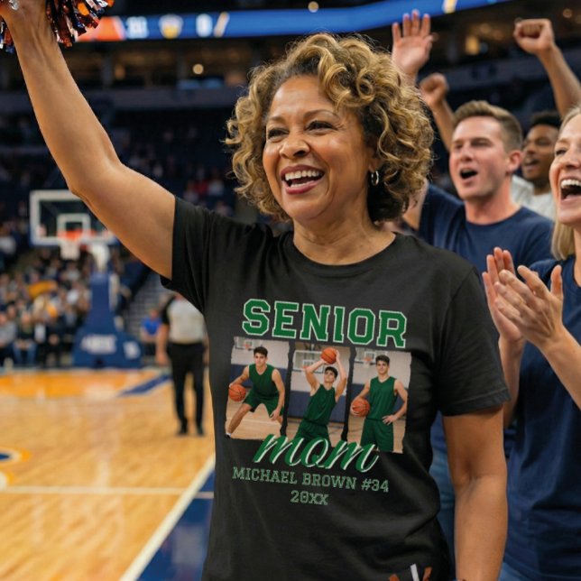 Custom Senior Mom Graduation Photo & Name T Shirt (Skapare uppladdad)