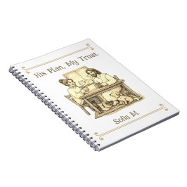 Custom Sepia Jesus Minimalist Prayer Journal Anteckningsbok