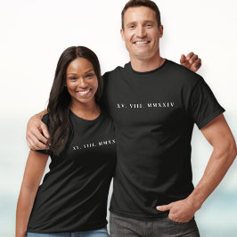 Custom shirt paired with Roman numerals, outfits T Shirt