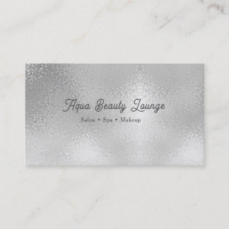Custom Silver Salon | Beauty Spa Visitkort