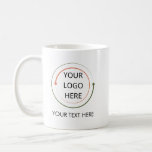 Custom Simple Logo & Text Business  Kaffemugg<br><div class="desc">Show off your brand in style with this Custom Logo and Text Business Mug! Add your company logo and tagline for a sleek,  professional touch—great for the office,  client gifts,  or everyday use.</div>
