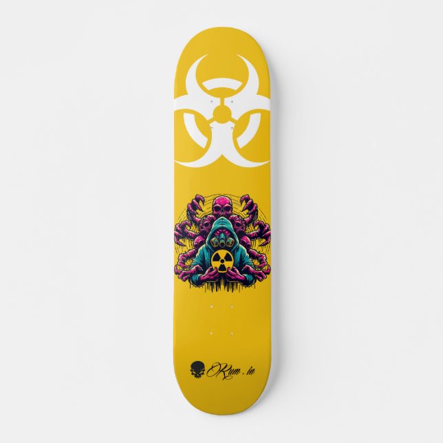 Custom Skateboard Deck - "Mutant Biohazard" (Framsida)