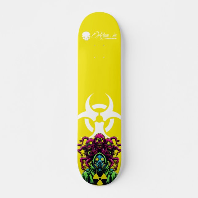 Custom Skateboard Deck - "Mutant Biohazard 2"  (Framsida)