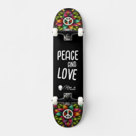 Custom Skateboard Deck - "Peace and Love"