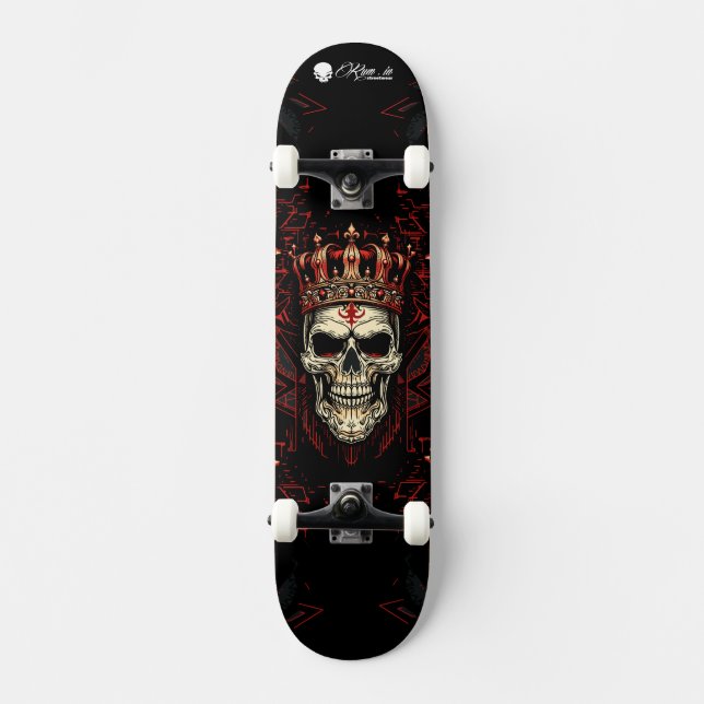 Custom Skateboard Deck - "Skull King" (Framsida)