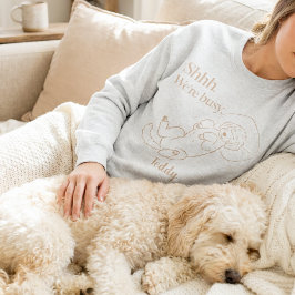 Custom Sleeping Doodle Mom with Dog Name T Shirt