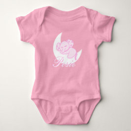 Custom Sleeping Elephant Baby Bodysuit T Shirt