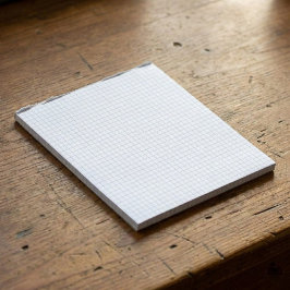 Custom Small Graph Paper Note Pad (Grids, Squares) Anteckningsblock
