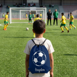 Custom Soccer Drawstring Bag Soccer Name Team Gympapåse