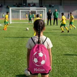 Custom Soccer Drawstring Bag Soccer Name Team Gympapåse