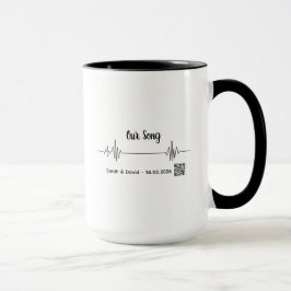 Custom Soundwave Song Code Mug-Personalized Voice  Mugg