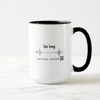 Custom Soundwave Song Code Mug-Personalized Voice  Mugg
