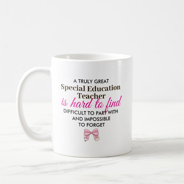 Custom Special Education Teacher Appreciation  Kaffemugg (Vänster)