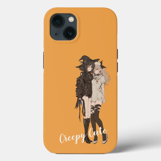 Custom Spooky Beautiful Goth Anime Girl Halloween (Baksida)