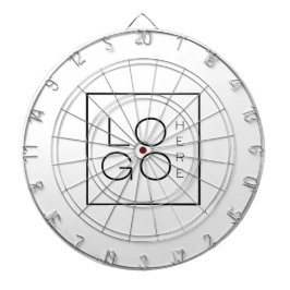 Custom Square Business Logo Minimalist Plain White Darttavla