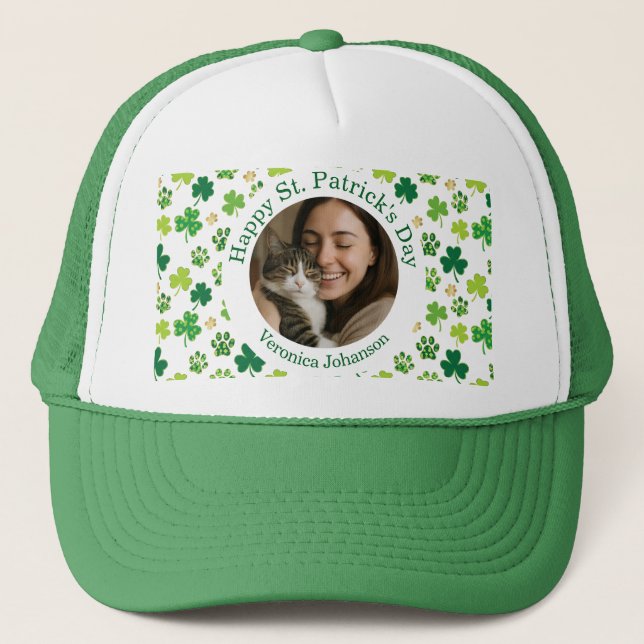 Custom St. Patrick’s Day Pet Lover  Keps (Framsida)