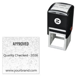 Custom Stamp Self Inking Approved Branding Tool Självfärgande Stämpel