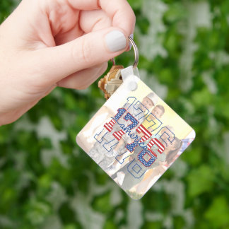 Custom Stars & Stripes 1776 America Anniversary Nyckelring