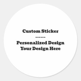 Custom Sticker Sheet - Personalized Design Decal Runt Klistermärke