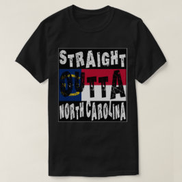 CUSTOM Straight Outta North Carolina Meme T-shirt