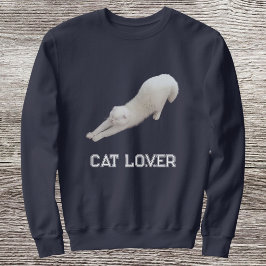 Custom Stylish Cute Funny Cat Pet Lover Navy Blue T Shirt