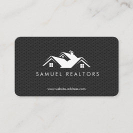 Custom Stylish Modern Real Estate Home Logo Visitkort