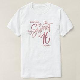 Custom Sweet 16 Squad T Shirt