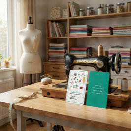 Custom Tailoring & Alterations Seamstress  Visitkort