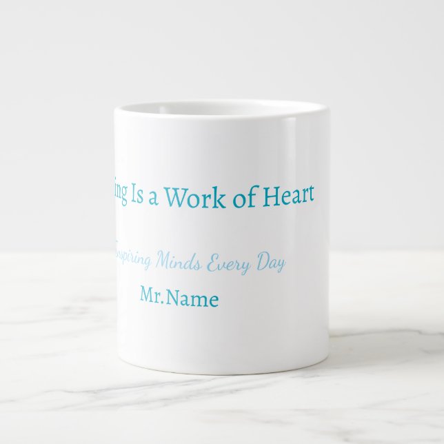 Custom Teacher Gift Mug  Jumbo Mugg (Framsidan)
