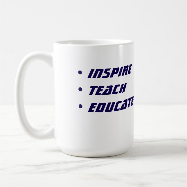 Custom Teacher Gift Mug  Kaffemugg (Vänster)