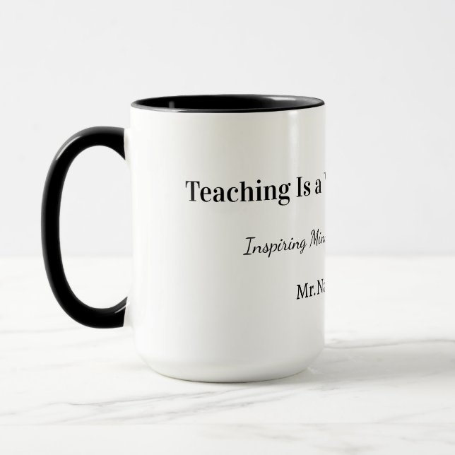 Custom Teacher Gift Mug  Mugg (Vänster)