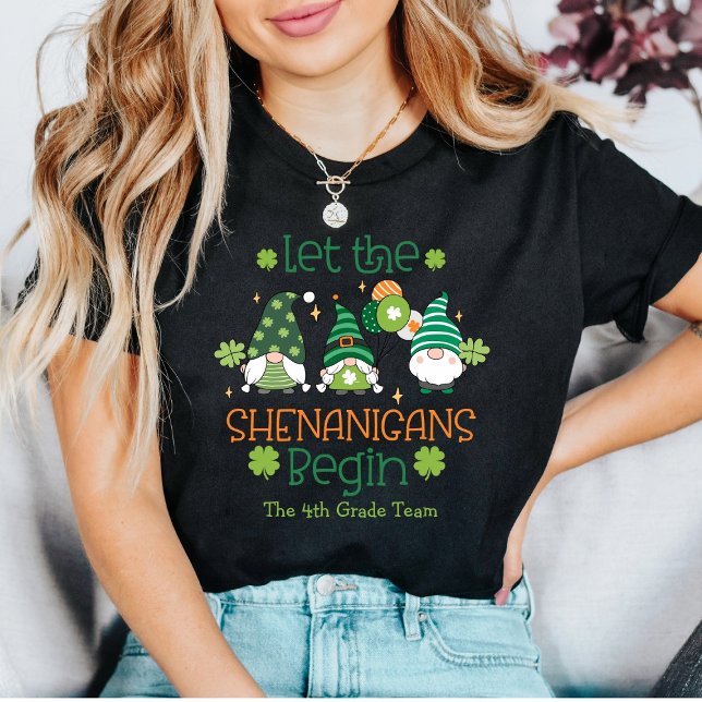 Custom Teacher Let the Shenanigans Begin Gnomes T Shirt (Skapare uppladdad)