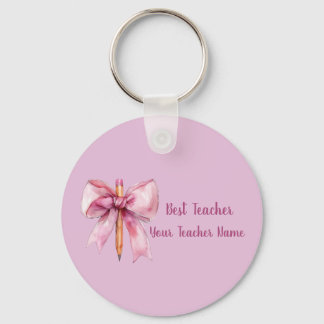 Custom Teacher Name Keychain Teacher Appreciation Nyckelring