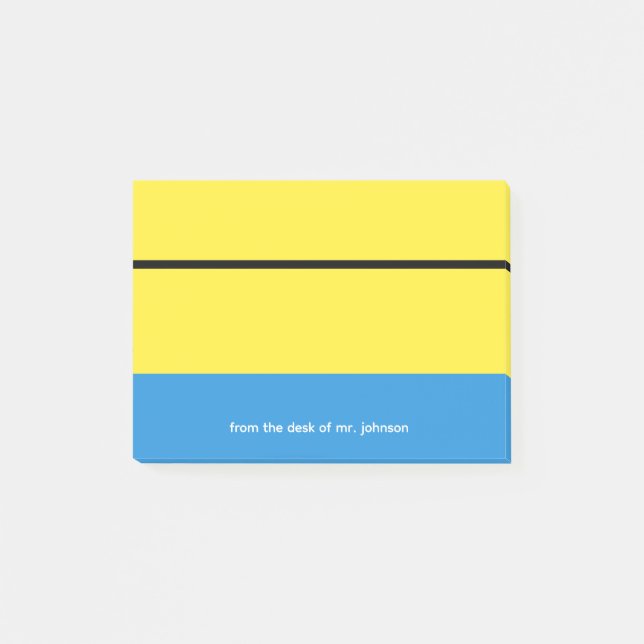Custom Teacher Notepad Gift Classroom Theme Post-it Block (Framsida)