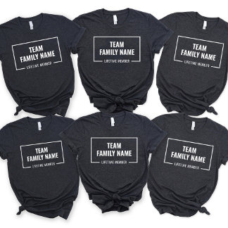 Custom Team Family Lifetime Members Family Reunion T Shirt