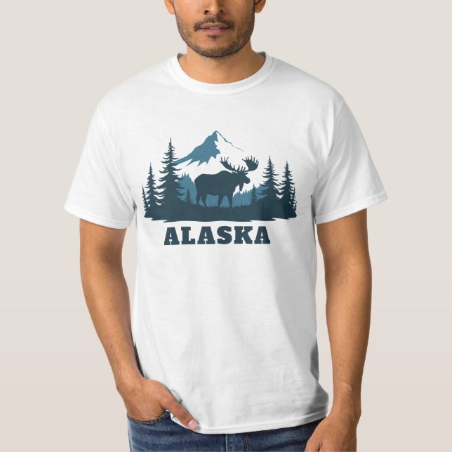 Custom Text ALASKA T Shirt (Framsida)
