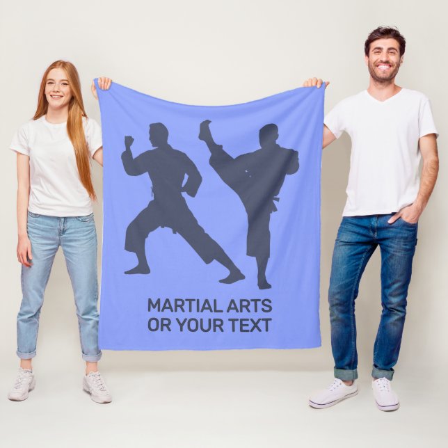 Custom Text & Color Martial Arts Fleecefilt (På plats)