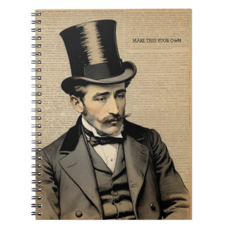 CUSTOM TEXT : Gentlemannen | Anteckningsbok Dagbok