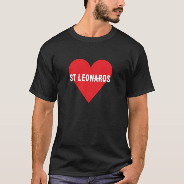 Custom text Heart – Personalised “I Love  T Shirt (Framsida)