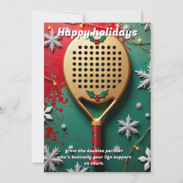 🎾🎄Custom text, Life Support & Lobs Julkort