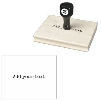 Custom Text Minimalist typewriter Large Rubber  Stämpel