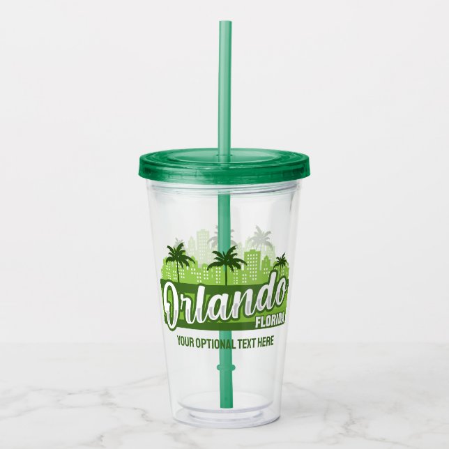 Custom Text Orlando Florida Take Away Mugg (Framsida)