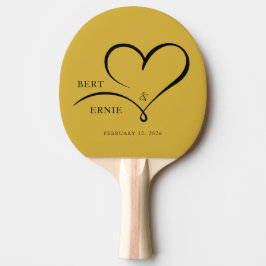 Custom Text Ping Pong Paddle Wedding FavorKeepsake Pingisracket