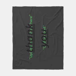 Custom Text & Upload Your Photo Personalized Fleecefilt