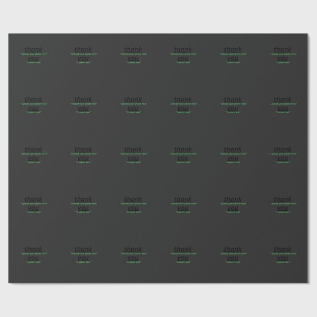 Custom Text & Upload Your Photo Personalized Presentpapper (Platt)