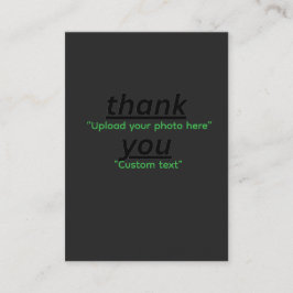 Custom Text & Upload Your Photo Personalized Visitkort