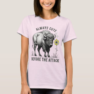 Custom text western buffalo flower American west T Shirt