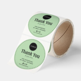 Custom Thank You For Supporting My Small Business Runt Klistermärke